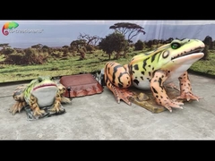 Trang trí cảnh quan Động vật hoạt hình thực tế Kích thước thật Ếch chống nước