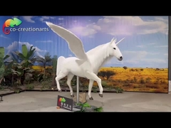 Animatronic Animals Simulation Unicorn With Wings Để trang trí công viên giải trí