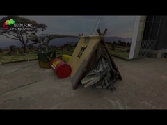 Kích thước cuộc sống robot tùy chỉnh 3 mét Khủng long hoạt hình cho công viên giải trí