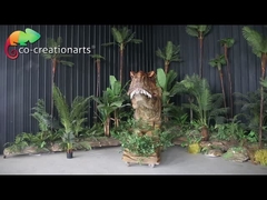 Life Size Jurassic World Animatronic T Rex Head Dinosaur Điều khiển cảm biến hồng ngoại