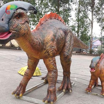 Công viên chủ đề Kích thước cuộc sống Khủng long hoạt hình Parasaurolophus Mô hình khủng long thực tế cho công viên giải trí