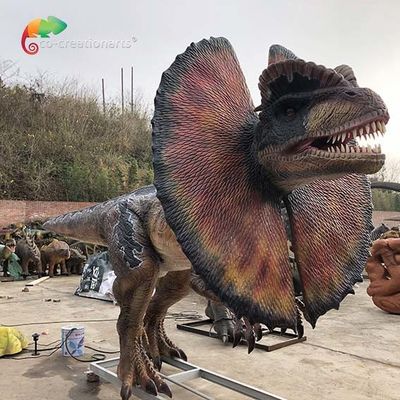Giá tốt. Dilophosaurus Animatronic Factory Life Size Công viên giải trí Khủng long hoạt hình Dilophosaurus trực tuyến