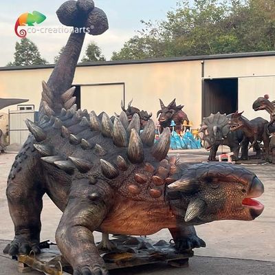 Công viên chủ đề Kích thước cuộc sống Khủng long hoạt hình Ankylosaurus Mô hình khủng long thực tế cho công viên giải trí
