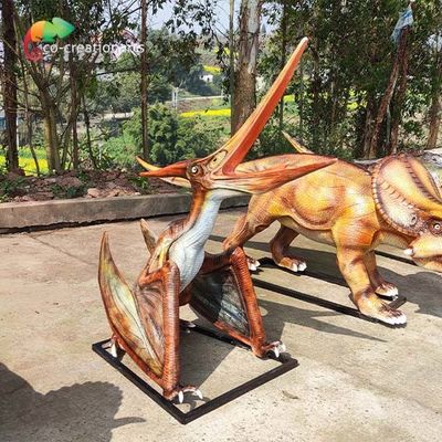 3D sợi thủy tinh thực tế nhìn khủng long đấu tranh tượng Pterosauria ngoài trời