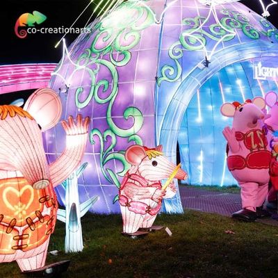 Đèn LED dài 2m Đèn lồng lễ hội Trung Quốc Ourdoor cho chương trình Giáng sinh