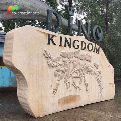 Anti Water Custom Made Animatronics Logo sợi thủy tinh để trang trí công viên giải trí