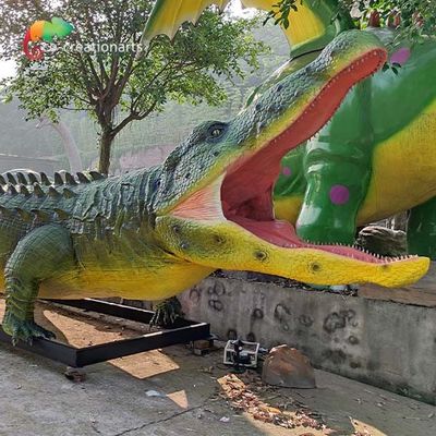 Triển lãm sở thú Động vật hoạt hình thực tế Kích thước thật Cá sấu không thấm nước