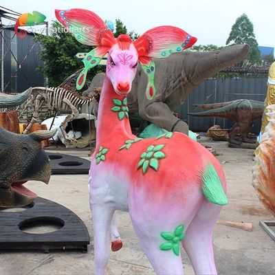 Chiếu sáng hươu sợi thủy tinh tùy chỉnh cho công viên giải trí