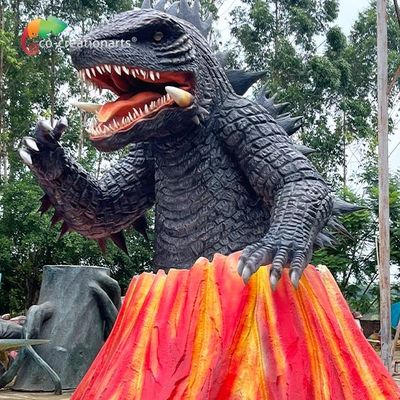 Hoạt hình tùy chỉnh ngoài trời Núi lửa quái vật Godzilla trong Công viên giải trí