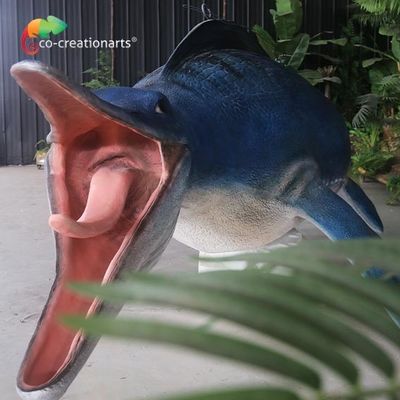 Tượng sợi thủy tinh Mosasaur thủ công cho triển lãm ngoài trời