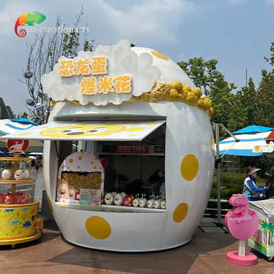 Popcorn tùy chỉnh Kiosk Sợi thủy tinh cho công viên giải trí