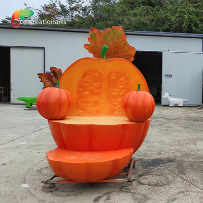 Kumpkin băng ghế Animatronic Sợi thủy tinh cho trang trí Halloween