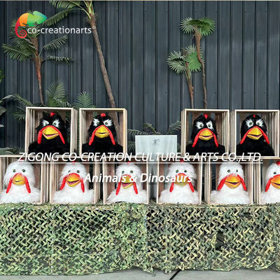Animatronic Piano Chicken For Farm Thiết bị sân chơi gà tương tác cho trò chơi ngoài trời