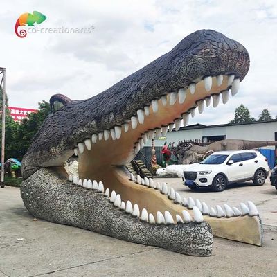 Giá tốt. Sợi thủy tinh không thấm nước Kích thước cuộc sống Động vật Trang trí cửa cá sấu bằng sợi thủy tinh trực tuyến