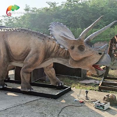 7M Dino Animatronic Realistic Tricratops Khủng long ngoài trời lớn với đuôi di chuyển