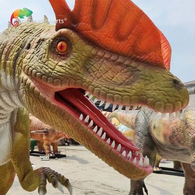 Giá tốt. Kích thước cuộc sống chịu thời tiết Khủng long hoạt hình Animatronic Dilophosaurus 5 mét trực tuyến