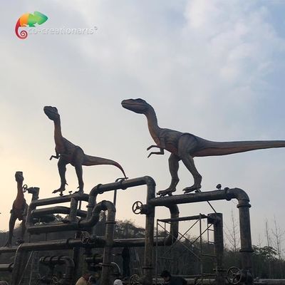 Giá tốt. Trang trí ngoài trời Velociraptor Animatronic Chống thấm Mô hình khủng long thực tế trực tuyến