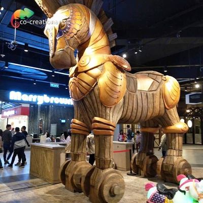 Giá tốt. Công viên chủ đề tùy chỉnh Animatronics Trojans Model trực tuyến