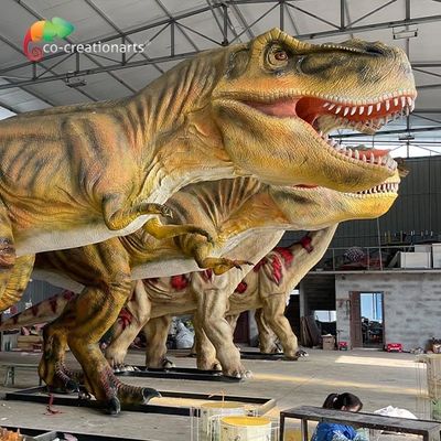 Giá tốt. Công viên giải trí 12m Công viên kỷ Jura T Rex Animatronic Đồng xu sống động như thật đã hoạt động trực tuyến