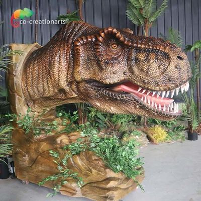Life Size Jurassic World Animatronic T Rex Head Dinosaur Điều khiển cảm biến hồng ngoại