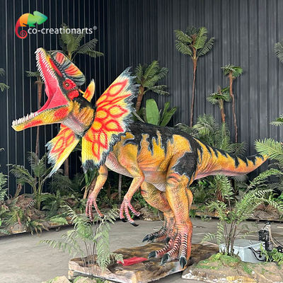 Giá tốt. Âm thanh thực tế Những chuyển động thực tế Tiêu chuẩn cao Dilophosaurus Dinosaur Cho triển lãm trực tuyến