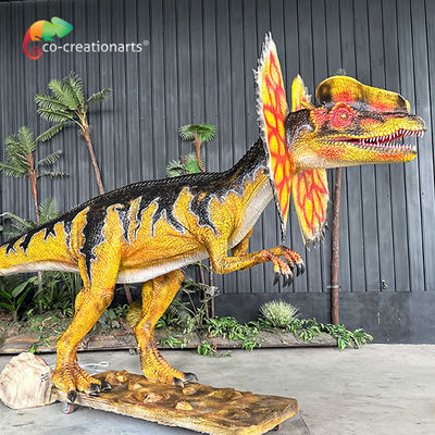 Giá tốt. Mô phỏng Dinosaur nước phun Animatronic Dilophosaurus cho Jurassic Họ trang trí công viên trực tuyến