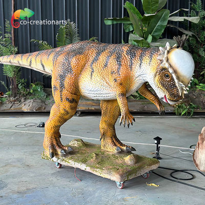 Giá tốt. Dây khủng long kích thước tự nhiên Animatronic Dây khủng long mô phỏng Pachycephalosaur Trận chiến cho Jurassic Themes Attraction trực tuyến
