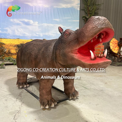Giá tốt. Động vật hoạt hình thực tế mô phỏng sông Hippopotamus cho trang trí vườn thú trực tuyến