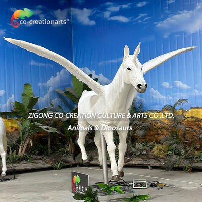 Giá tốt. Animatronic Animals Simulation Unicorn With Wings Để trang trí công viên giải trí trực tuyến