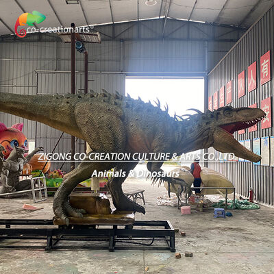 Giá tốt. Servo Animatronic thực tế Indominus Rex Dinosaur với hệ thống chuyển động đường ray cho các điểm tham quan công viên giải trí Trực tuyến